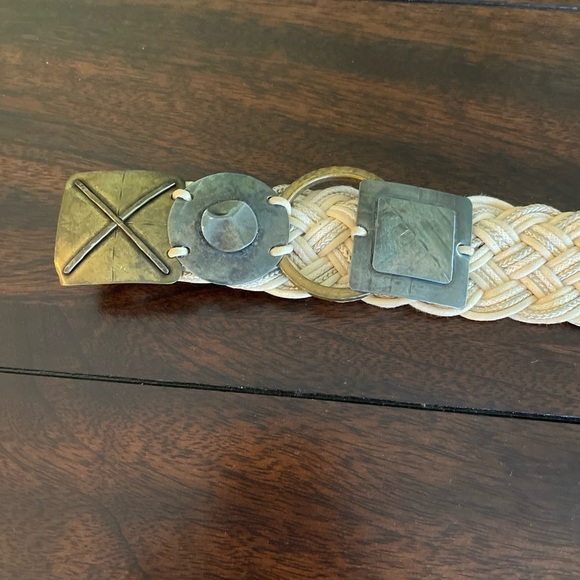 Marjorie Baer MBSF Mixed Metals Buckle Woven Belt - Picture 6 of 7